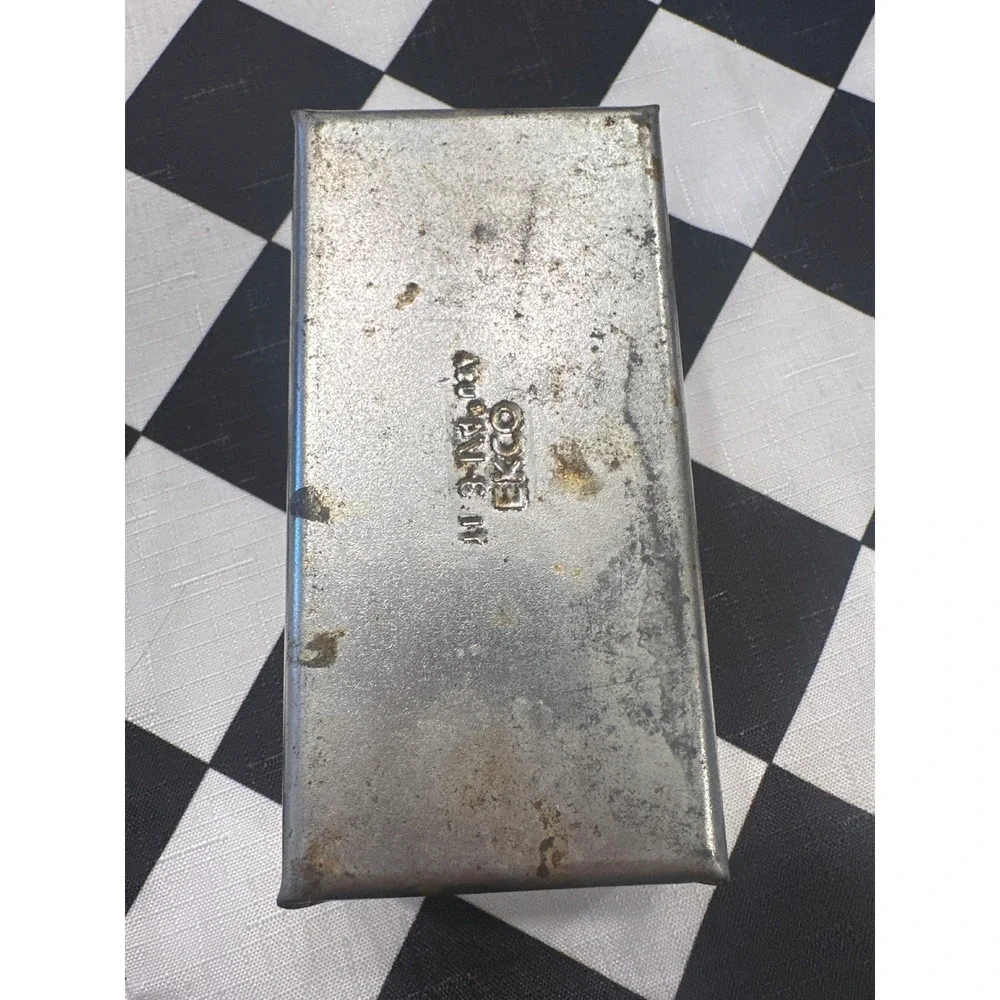 Vintage EKCO USA Metal Loaf Pan Bread Pan Baking Bakeware Kitchenware 3 1/4